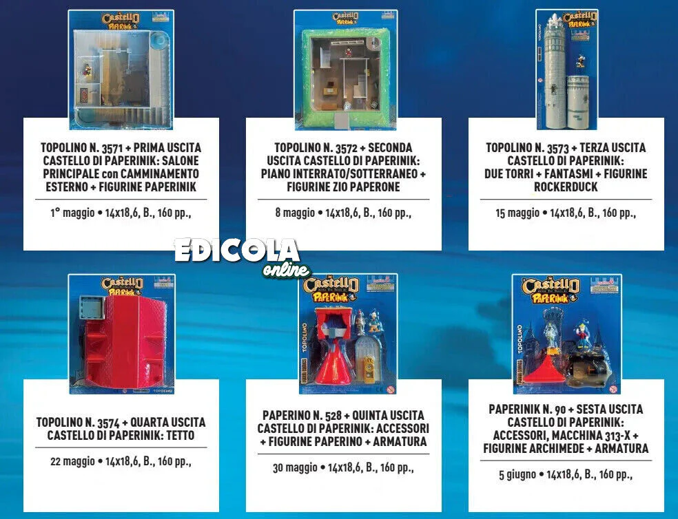 CASTELLO Completo di PAPERINIK con Fumetti Topolino Paperino - Image 10