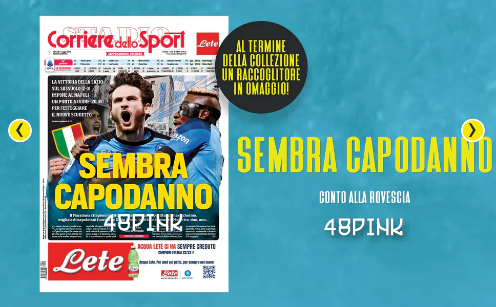 10x Poster + Raccoglitore 3 Scudetto Napoli Campione Corriere dello Sport Calcio - Image 12