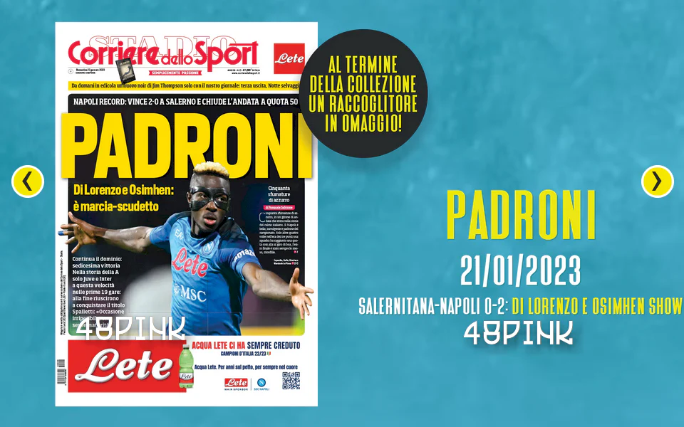 10x Poster + Raccoglitore 3 Scudetto Napoli Campione Corriere dello Sport Calcio - Image 7