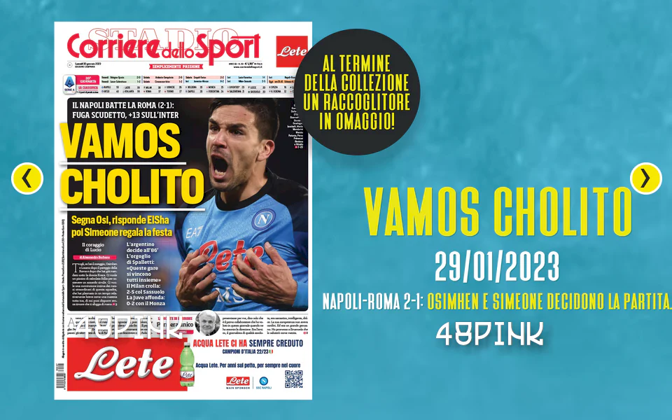 10x Poster + Raccoglitore 3 Scudetto Napoli Campione Corriere dello Sport Calcio - Image 8