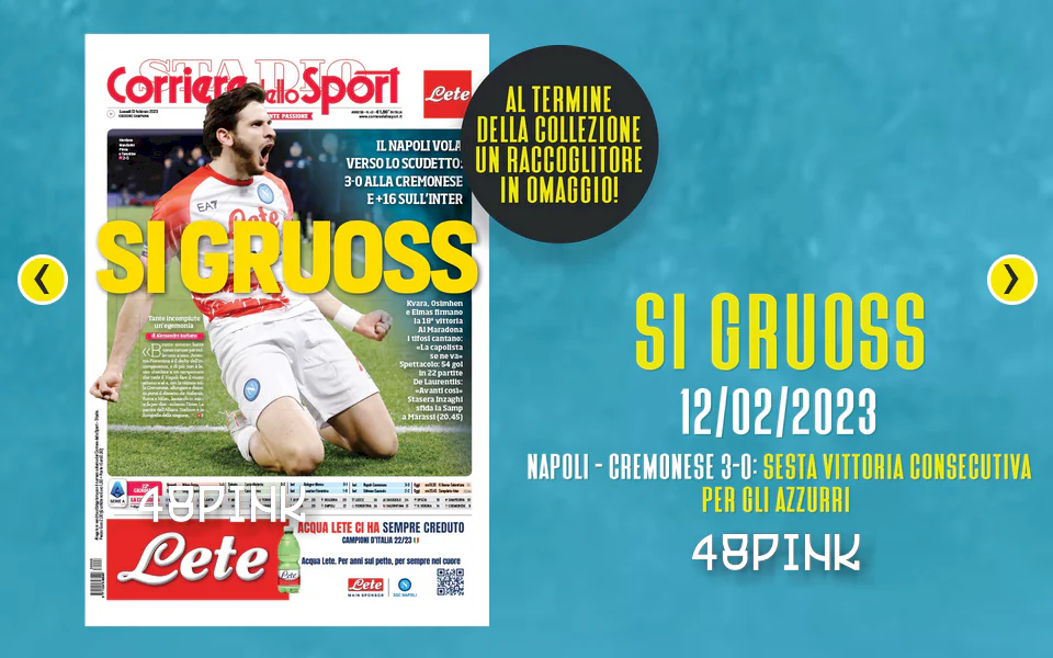 10x Poster + Raccoglitore 3 Scudetto Napoli Campione Corriere dello Sport Calcio - Image 9