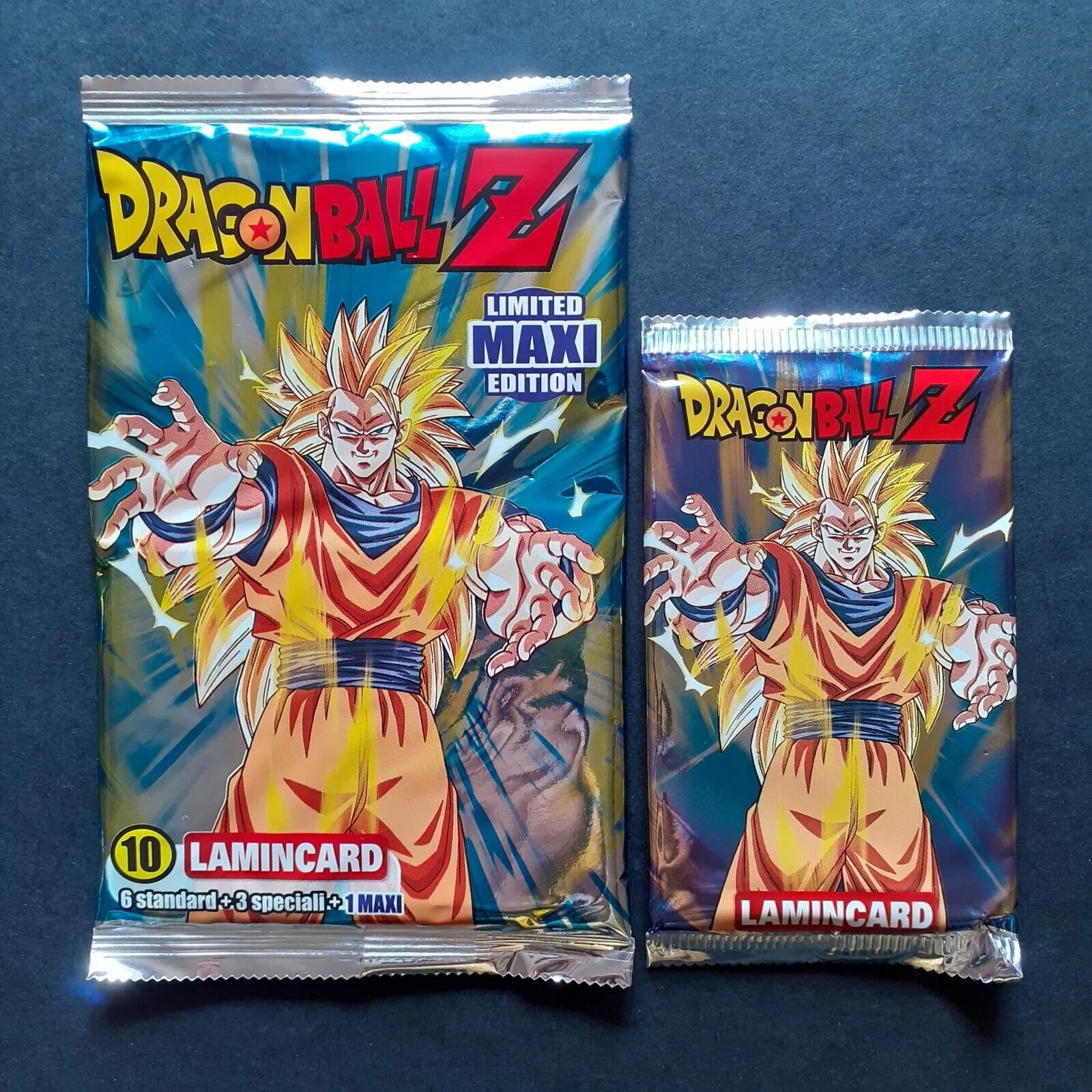 Bustine Sigillate di CARD DRAGONBALL Z - LAMINCARDS e Limited MAXI Edition Dragon Ball