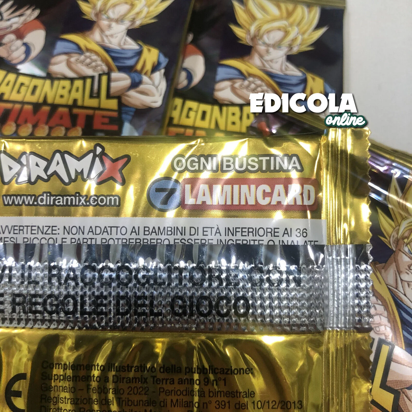 1x Bustine di Card Lamincards DRAGON BALL ULTIMATE Vintage Edicola Carte Lotto - Image 7