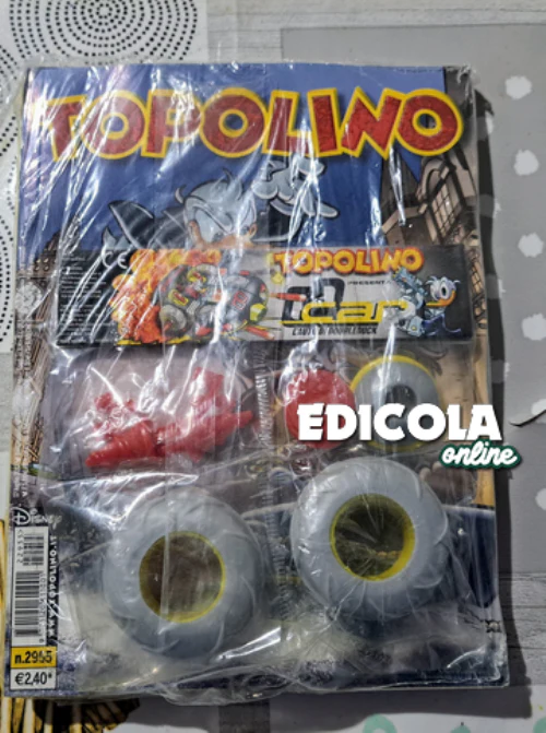 4x Fumetti TOPOLINO n. 2954 2955 2956 2957 con Gadget Auto Doubleduck Blisterato - Image 7