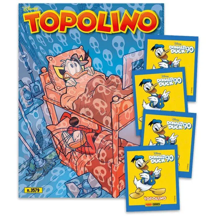 Set Completo 5/5 Album e Bustine di Figurine PAPERINO 90 Anni Donal Duck + Fumetti Topolino - Image 5