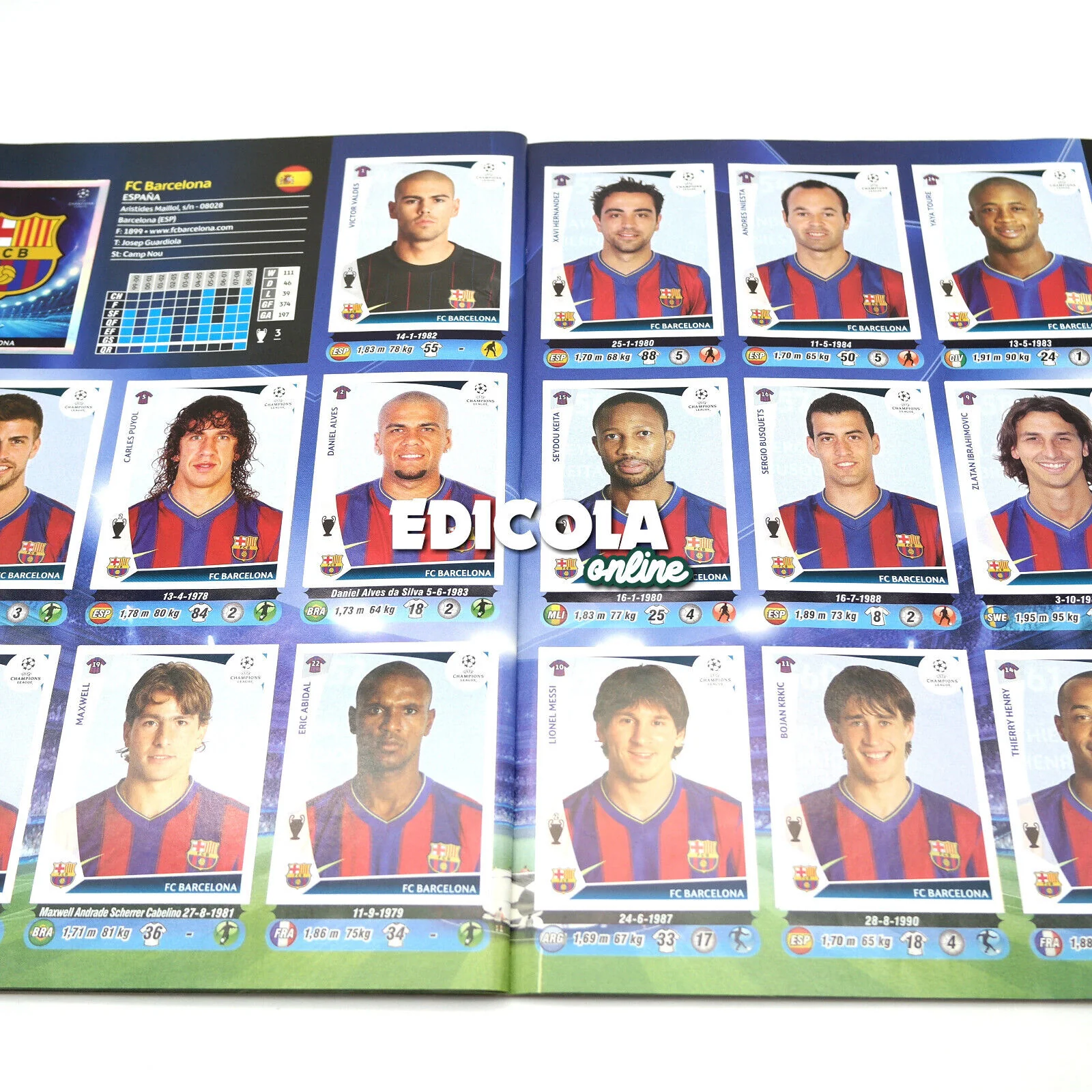 Album Completo di Figurine Calciatori Panini CHAMPIONS LEAGUE 2009-10 Uefa 2010 - Image 11