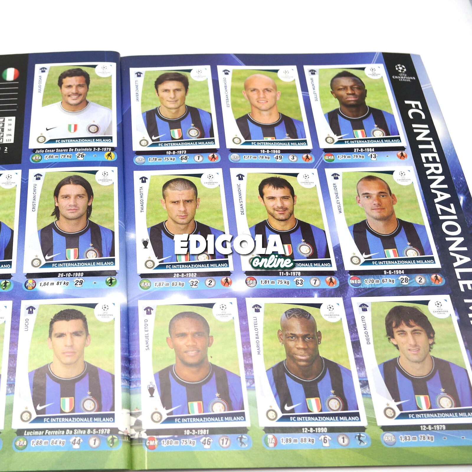 Album Completo di Figurine Calciatori Panini CHAMPIONS LEAGUE 2009-10 Uefa 2010 - Image 13