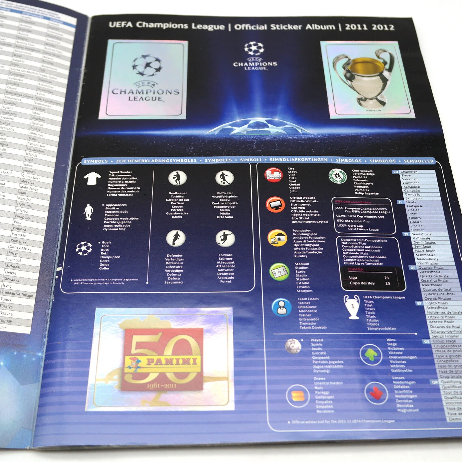 Album Completo di Figurine Calciatori Panini CHAMPIONS LEAGUE 2011-12 Uefa 2012 - Image 2