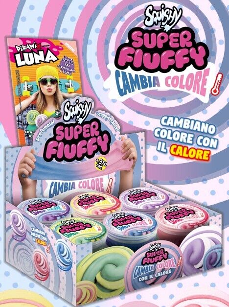 Barattolo di SQUISHY SUPER FLUFFY Cambia Colore Profumoso Antistress Slime Hobby - Image 2