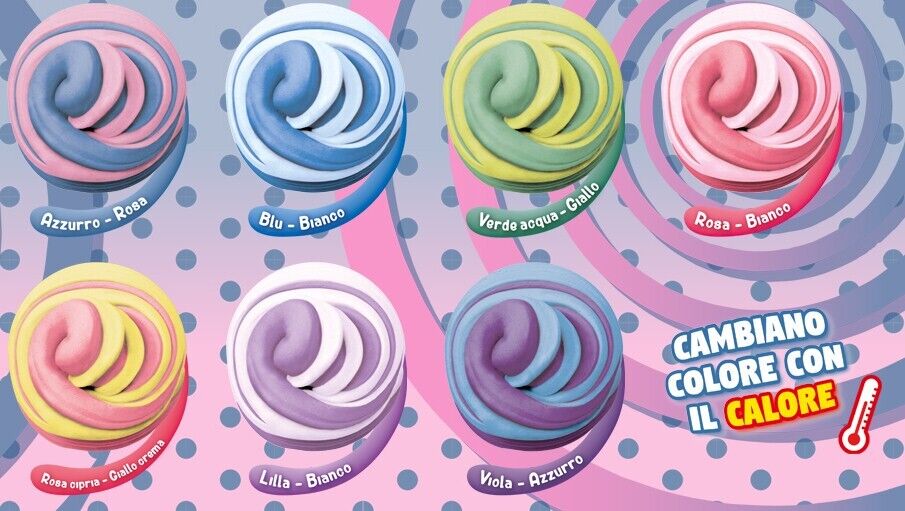 Barattolo di SQUISHY SUPER FLUFFY Cambia Colore Profumoso Antistress Slime Hobby - Image 3