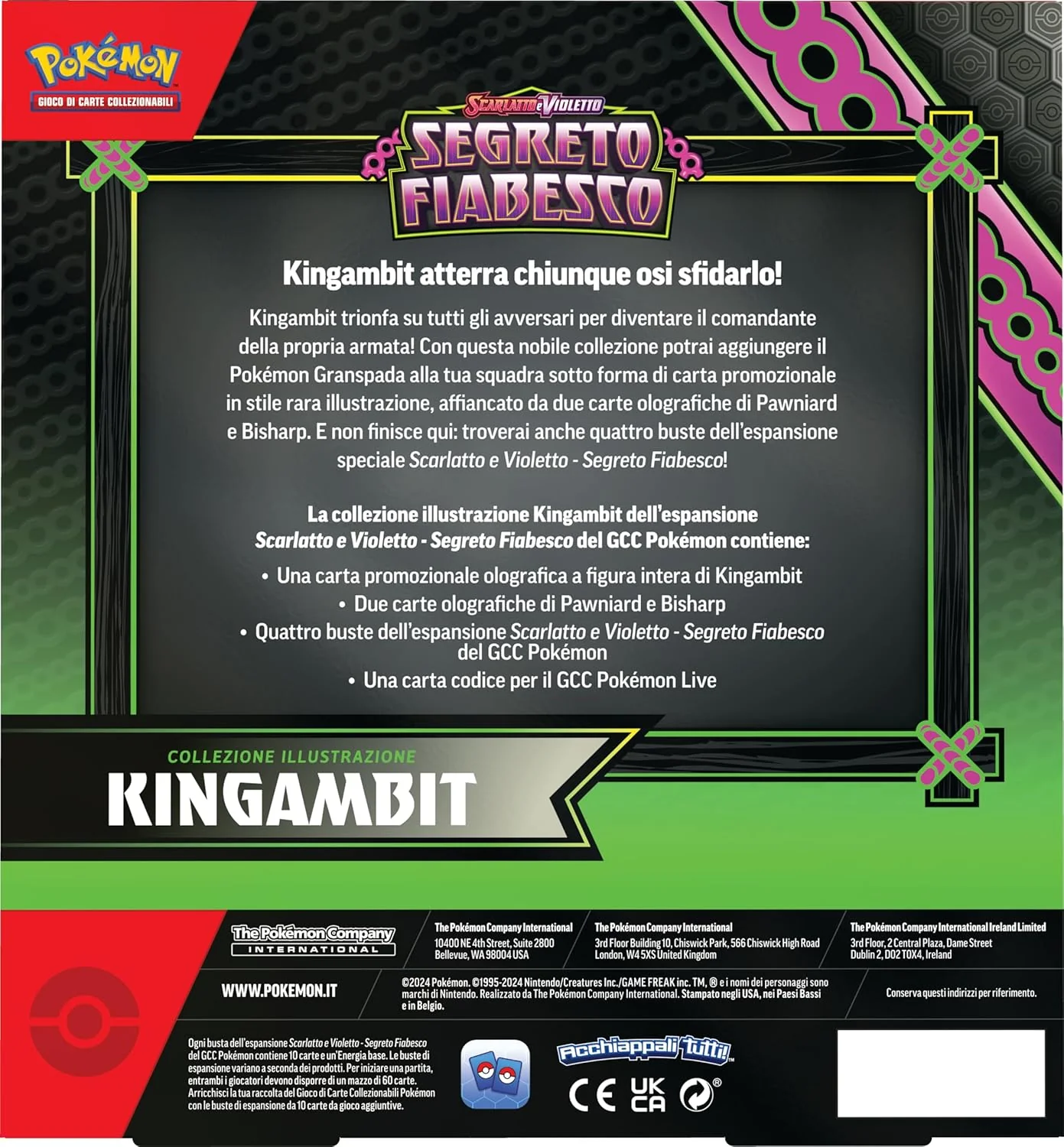 Box Pokemon - Kingambit dell’espansione Scarlatto e Violetto - Segreto Fiabesco - Image 2