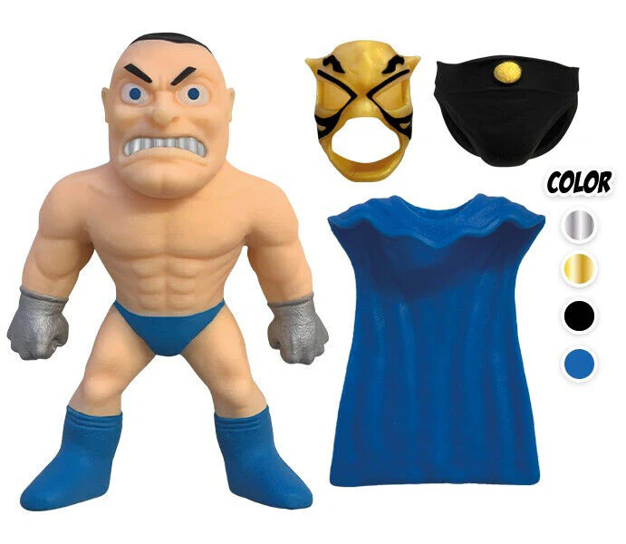 Busta Sorpresa Personaggi ELASTIKORPS Lottatori WRESTLING Cicaboom Allungamostri - Image 13