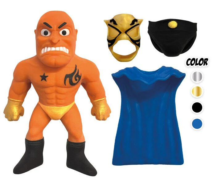 Busta Sorpresa Personaggi ELASTIKORPS Lottatori WRESTLING Cicaboom Allungamostri - Image 15