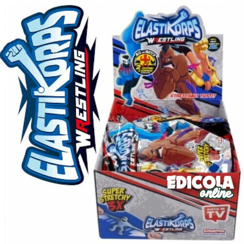 Busta Sorpresa Personaggi ELASTIKORPS Lottatori WRESTLING Cicaboom Allungamostri - Image 3