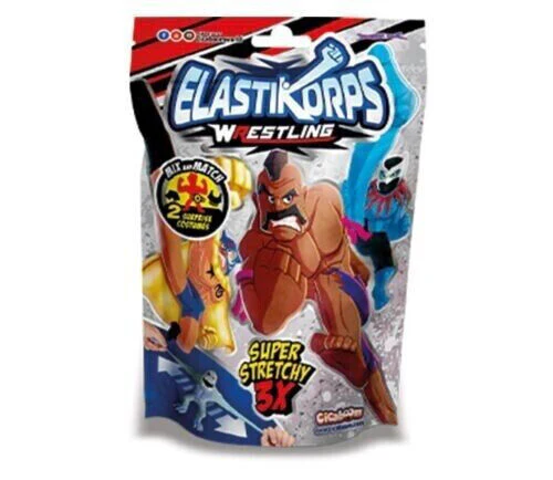 Busta Sorpresa Personaggi ELASTIKORPS Lottatori WRESTLING Cicaboom Allungamostri - Image 4