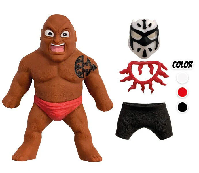 Busta Sorpresa Personaggi ELASTIKORPS Lottatori WRESTLING Cicaboom Allungamostri - Image 9