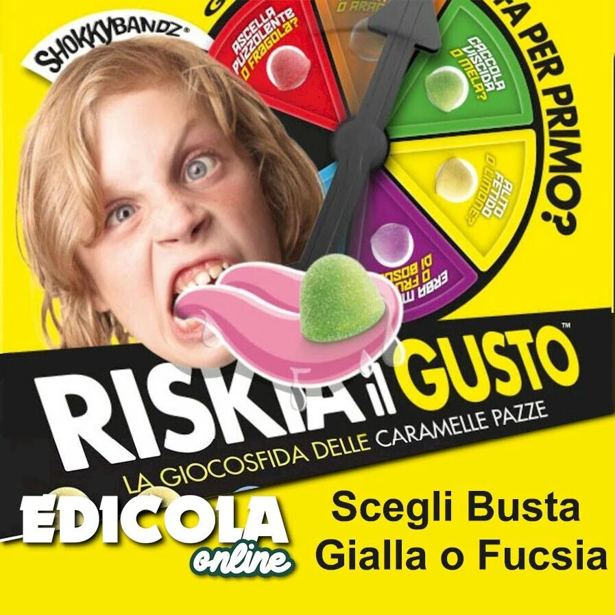 Buste a Sorpresa RISKIA IL GUSTO le Caramelle Pazze Gommose Bustina Rischia