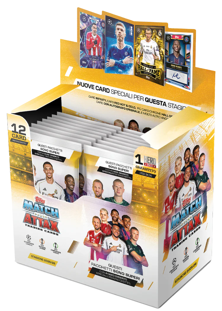 Bustina di 12 Cards Topps - Match Attax 25/26 - Trading Cards