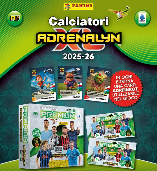 Bustine "PREMIUM" di Calciatori Adrenalyn XL 2025-26 (Panini)