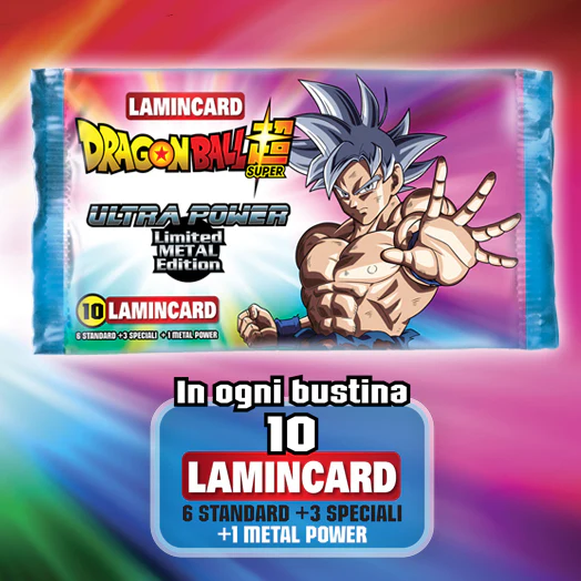 Bustine Sigillate di CARD DRAGONBALL Ultra Power LIMITED METAL EDITION - LAMINCARDS