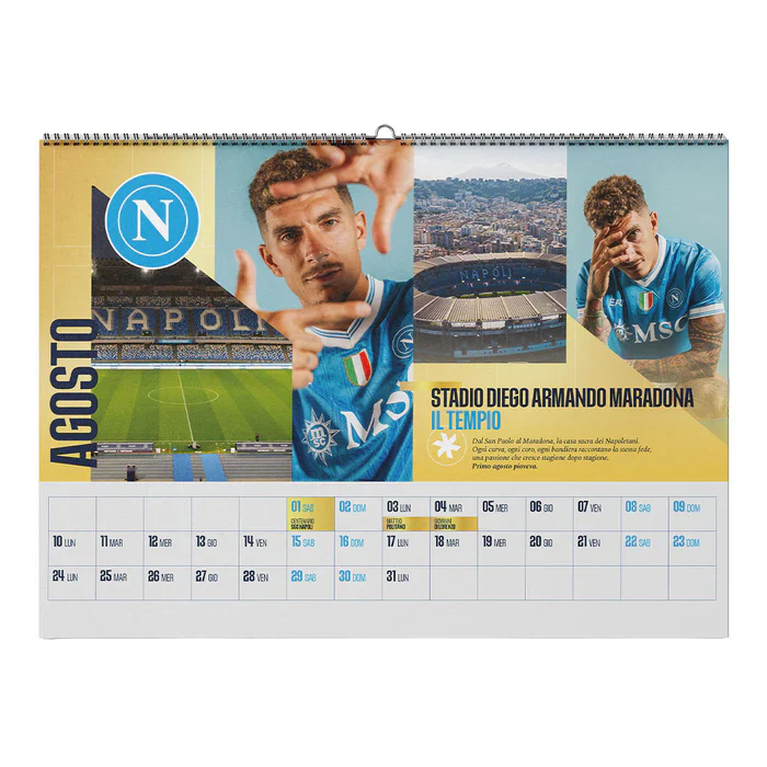 Calendario Calcio Ufficiale SSC Napoli 2026 - 100 Anni - Image 2