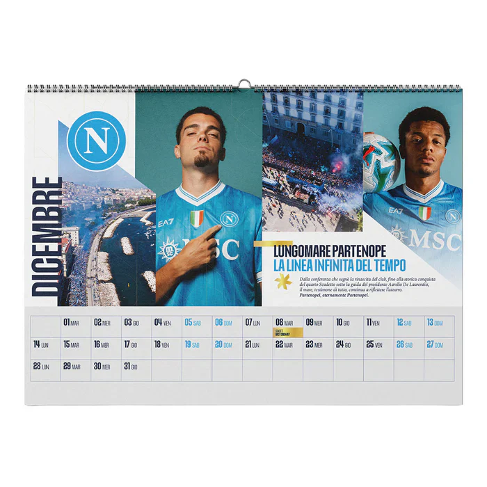 Calendario Calcio Ufficiale SSC Napoli 2026 - 100 Anni - Image 4