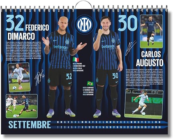 Calendario Orizzontale Inter 2026 - Edizione da Collezione - cm 44x33 - Prodotto Ufficiale - Image 4