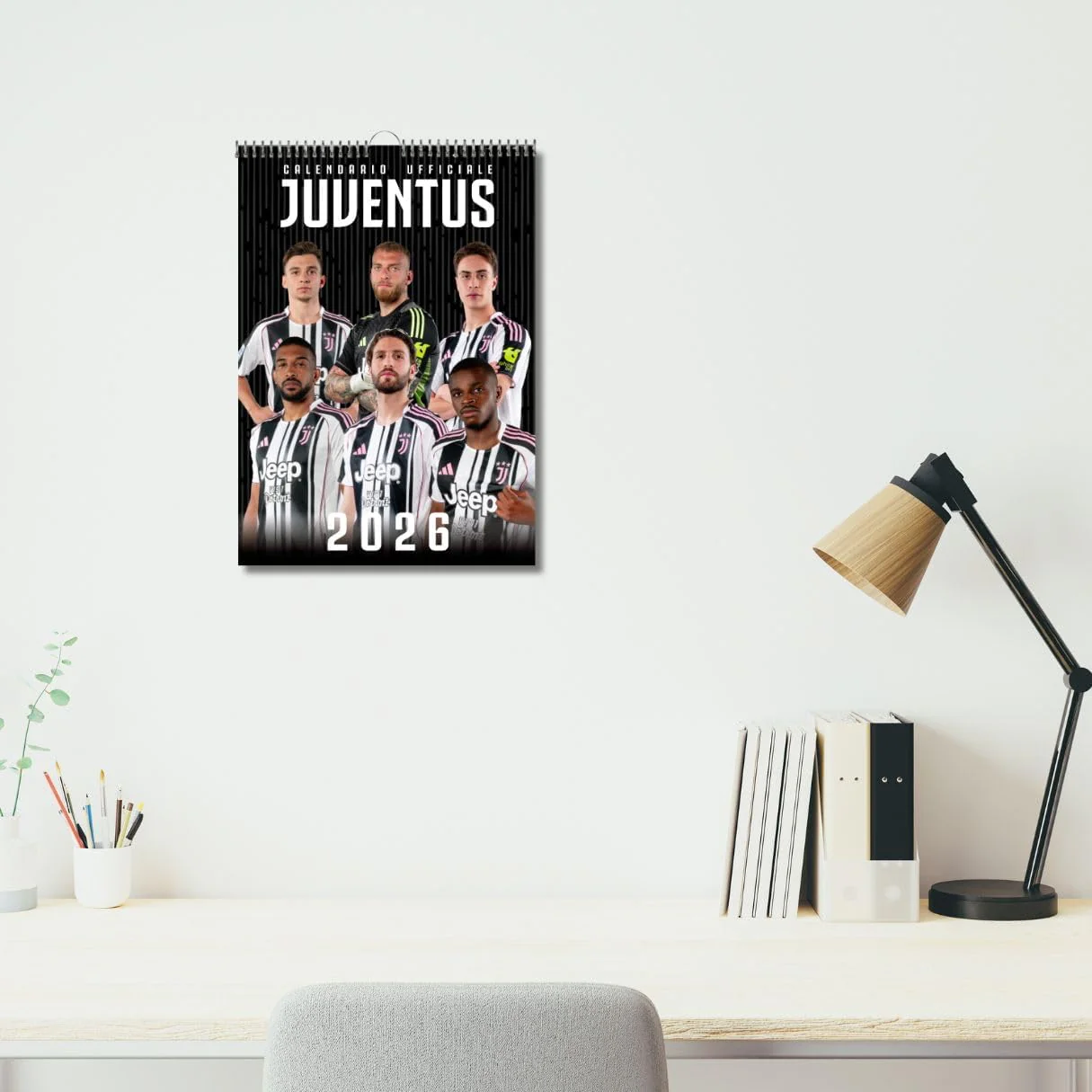 Calendario Verticale Juventus 2026+ Calendario da tavolo 2026 13 mesi - Prodotto Ufficiale - Image 3