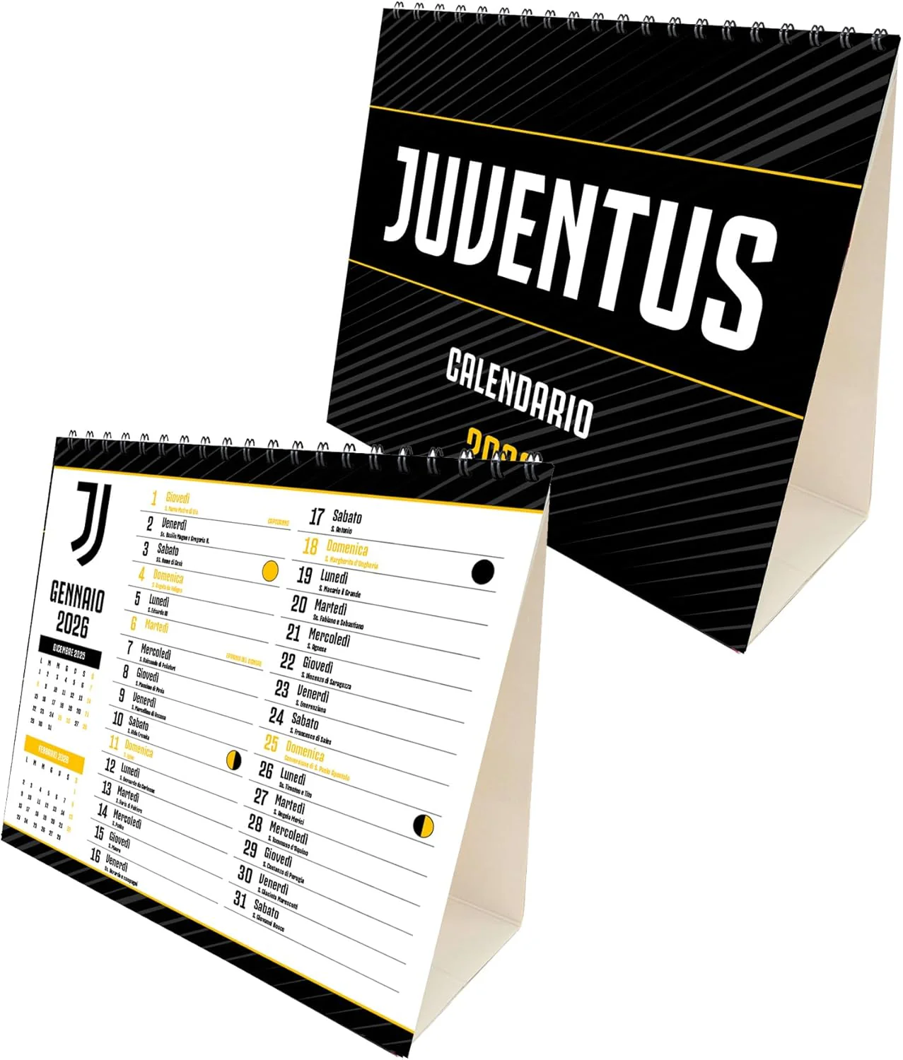 Calendario Verticale Juventus 2026+ Calendario da tavolo 2026 13 mesi - Prodotto Ufficiale - Image 4