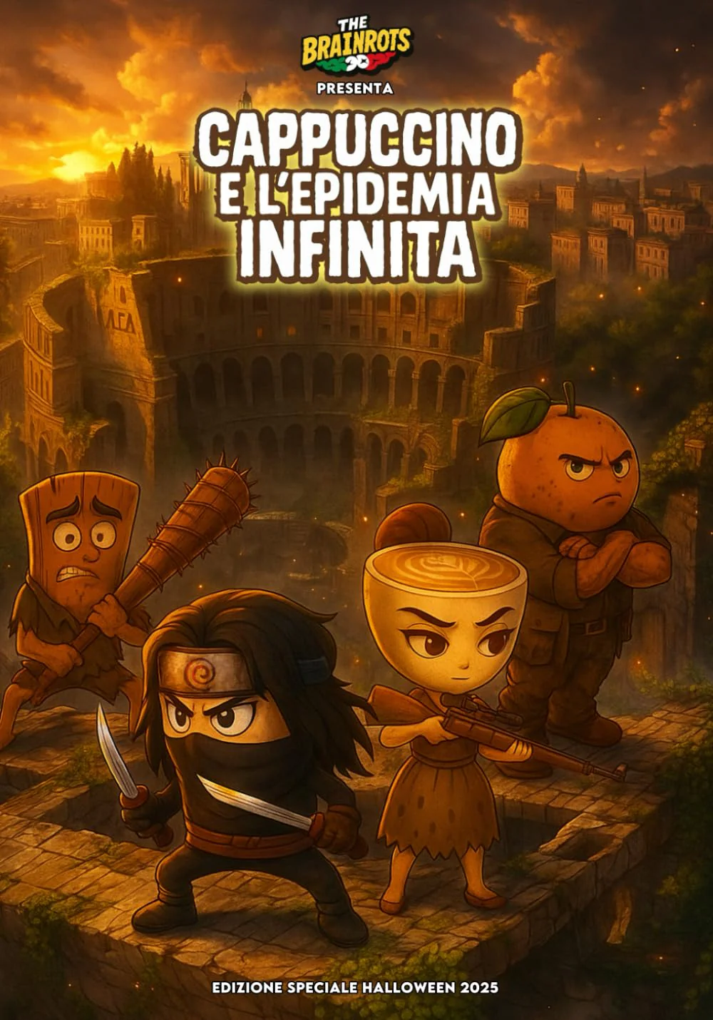 CAPPUCCINO E L'EPIDEMIA INFINITA - THE BRAINROTS COMICS BOOK : Speciale Halloween 2025: Una Storia completa in Italiano - Image 12