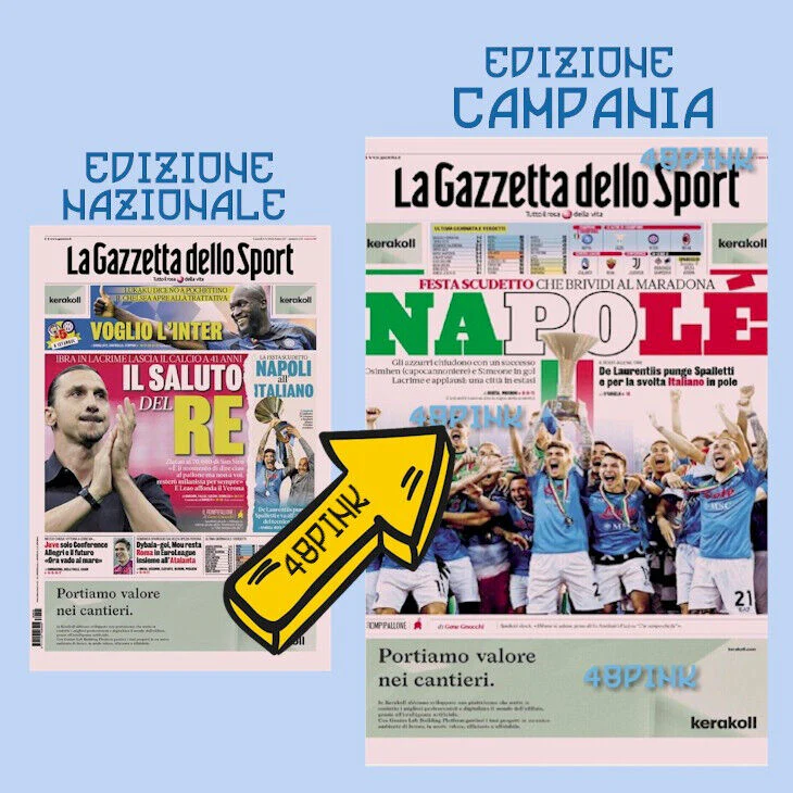 Corriere dello Sport Gazzetta Mattino FESTA SCUDETTO NAPOLI Campione 2023 calcio - Image 6
