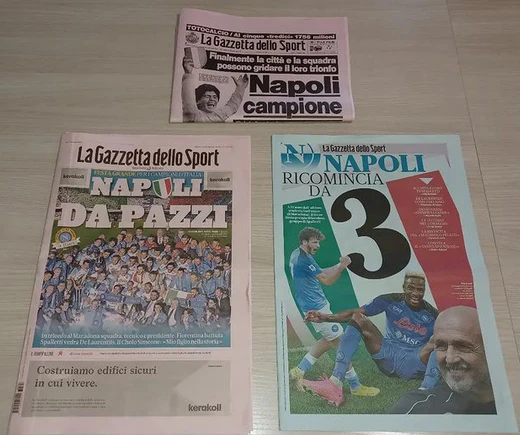 Corriere e Gazzetta dello Sport Napoli Campione Ristampa Scudetto 1987 1990 1989 - Image 4