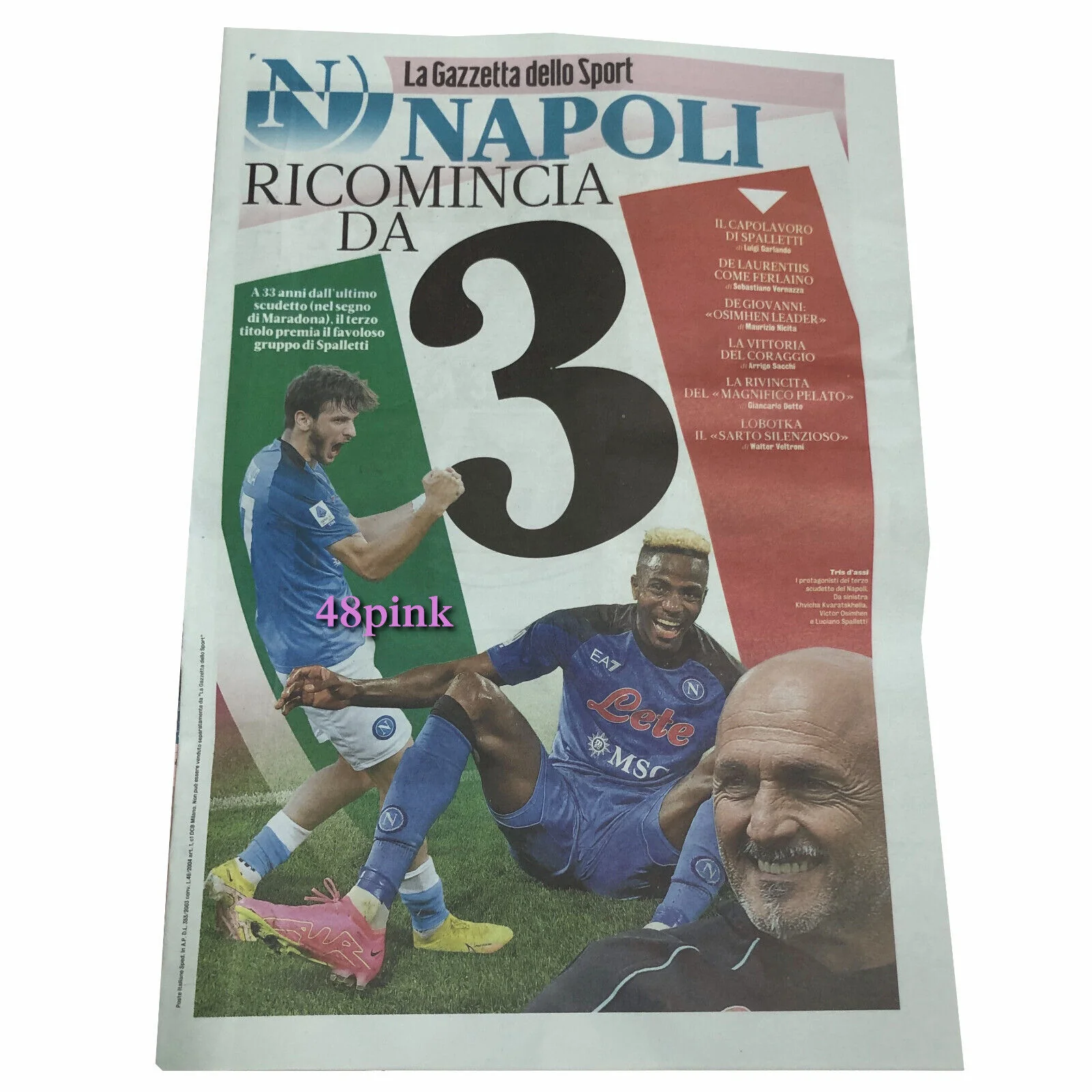 Corriere e Gazzetta dello Sport Napoli Campione Ristampa Scudetto 1987 1990 1989 - Image 5