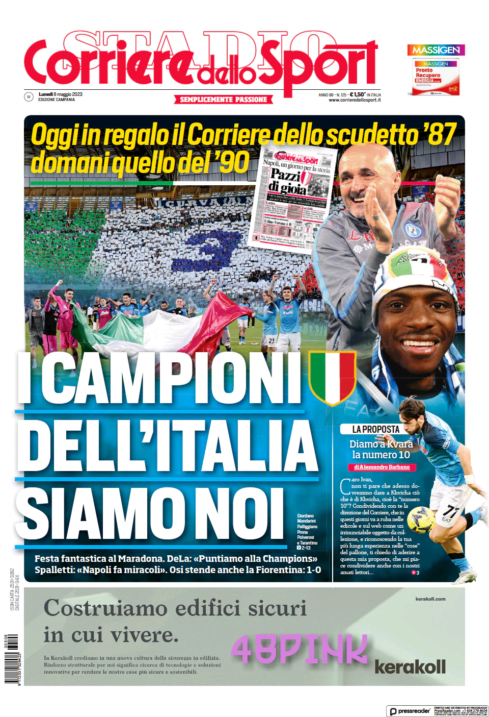 Corriere e Gazzetta dello Sport Napoli Campione Ristampa Scudetto 1987 1990 1989 - Image 9
