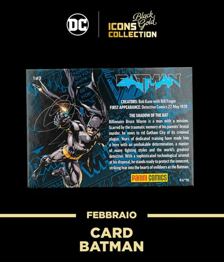 DC Icons Black Gold - Card 3D Metallica Esclusiva - Image 3