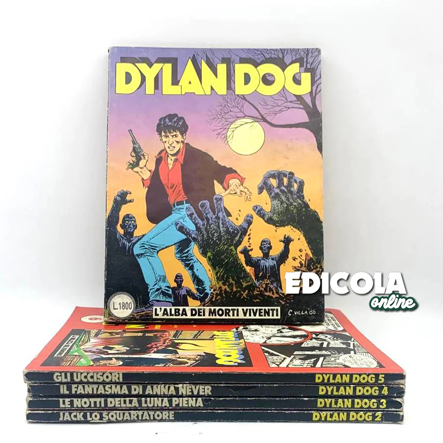 Dylan Dog da 1 a 5 - Sequenza completa - 5 Fumetti - Prima edizione - 1986/1987