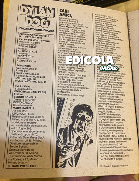 Dylan Dog da 1 a 5 - Sequenza completa - 5 Fumetti - Prima edizione - 1986/1987 - Image 18