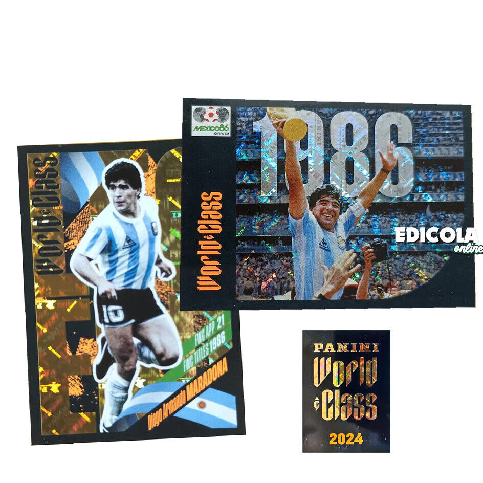 Figurina di Diego Armando Maradona Calciatori Panini World Class 2024 n. 364 17