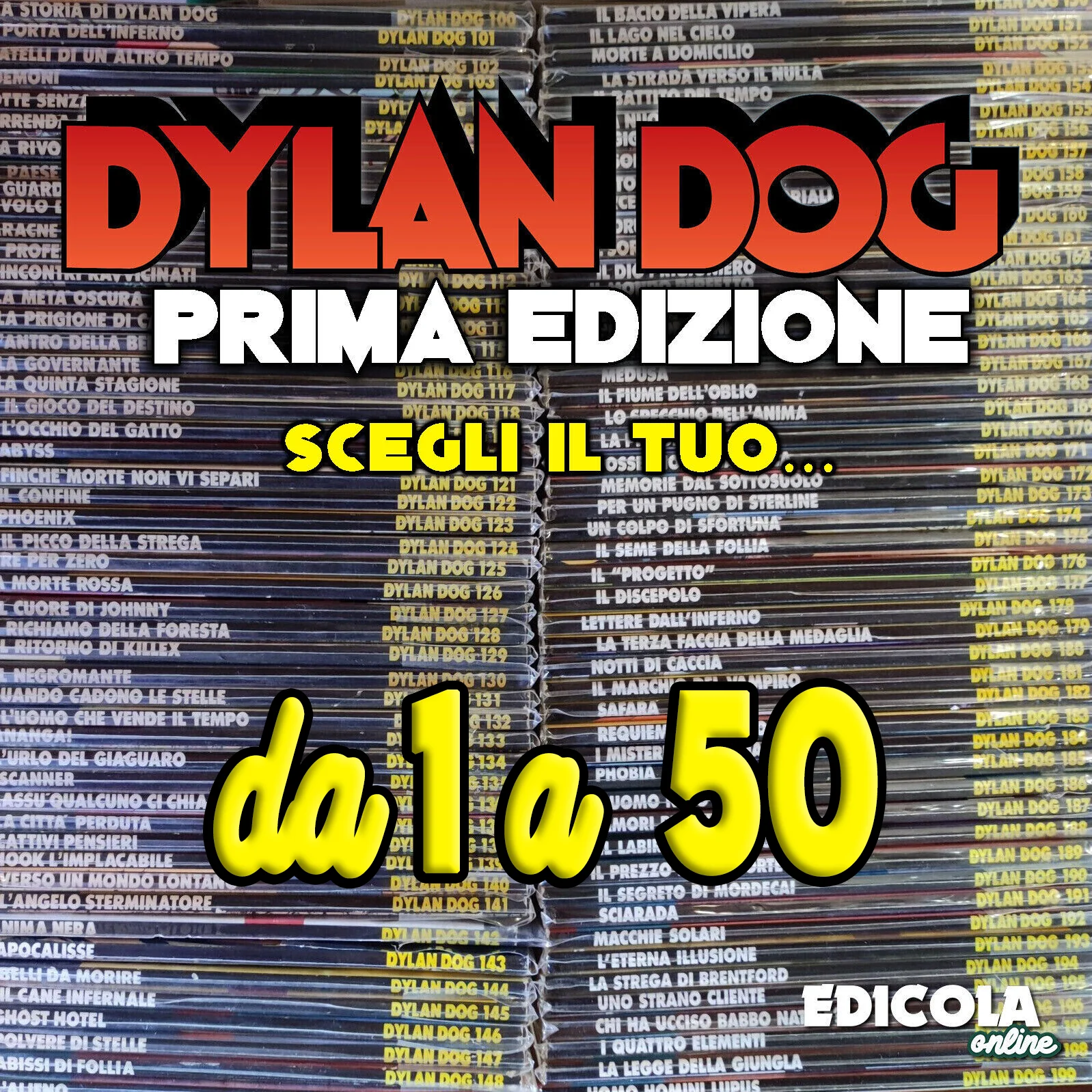 Fumetti da 1 a 50 di DYLAN DOG Originale lotto prima 1 edizione Completa la tua Collezione