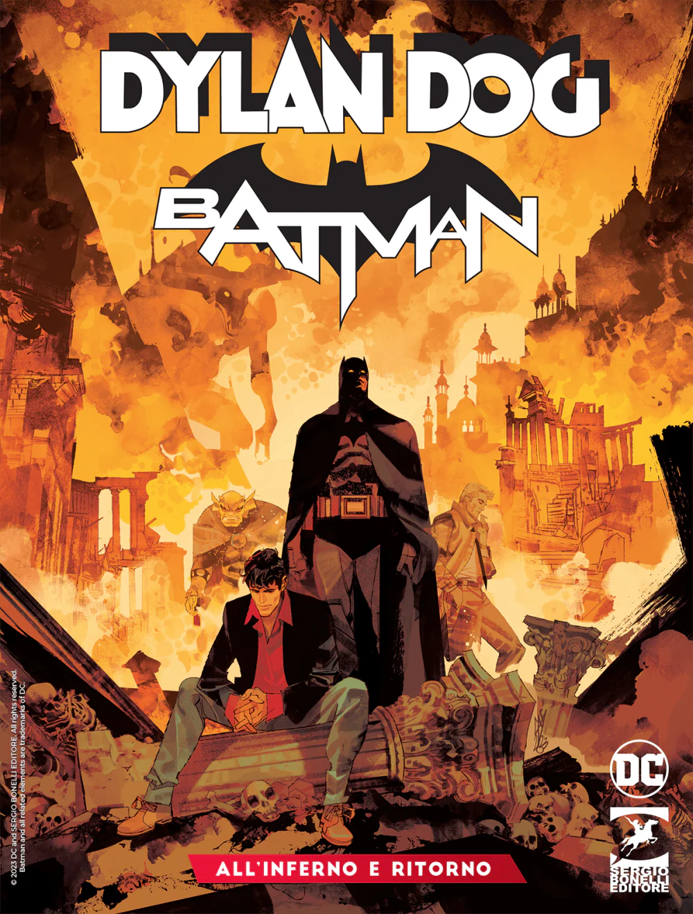 Fumetti DYLAN DOG e BATMAN Numero 0 1 2 3 Cover Variant Relazioni Pericolose DC - Image 5