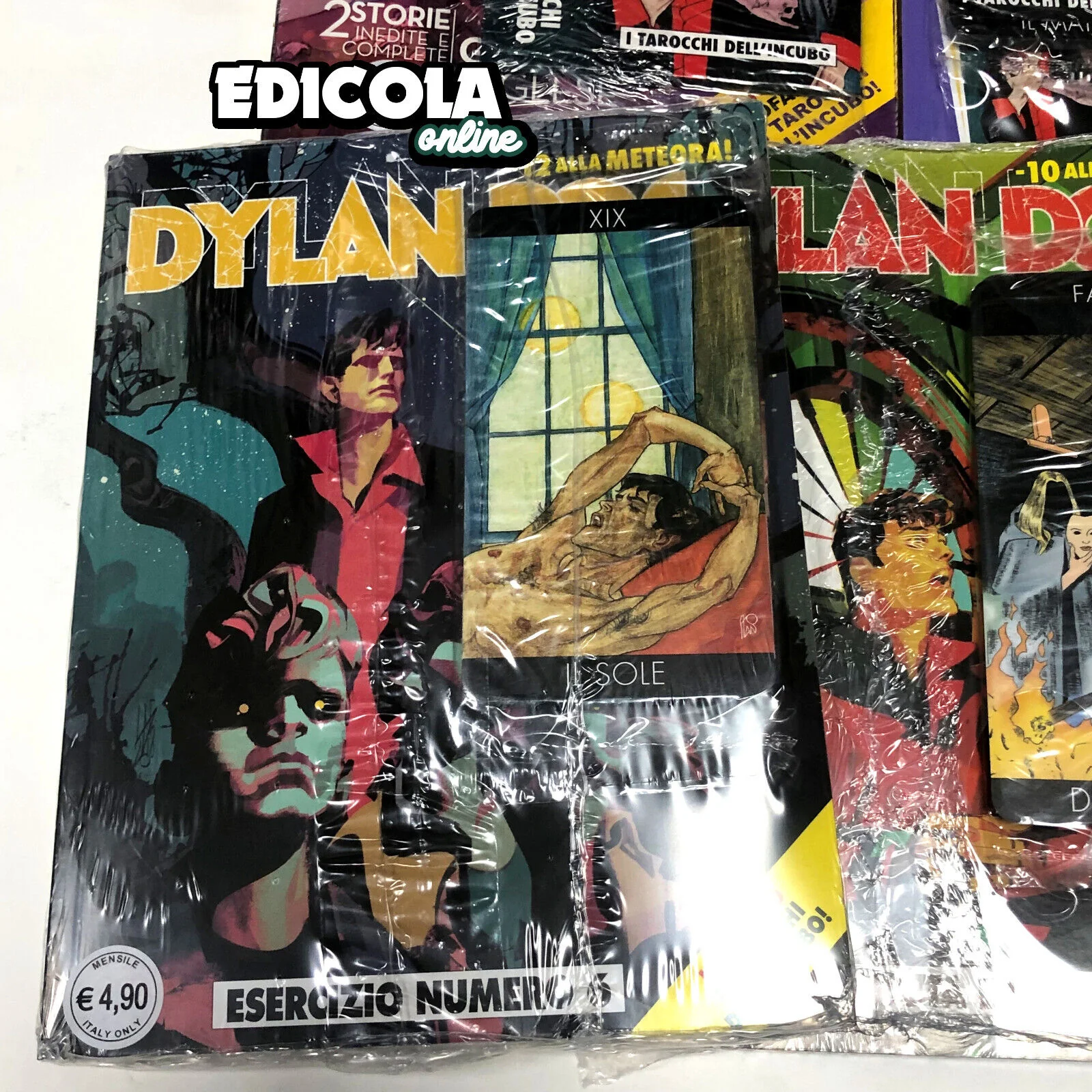 Fumetti DYLAN DOG TAROCCHI dell' INCUBO 387 388 389 390 Color Fest 28 Cofanetto - Image 3