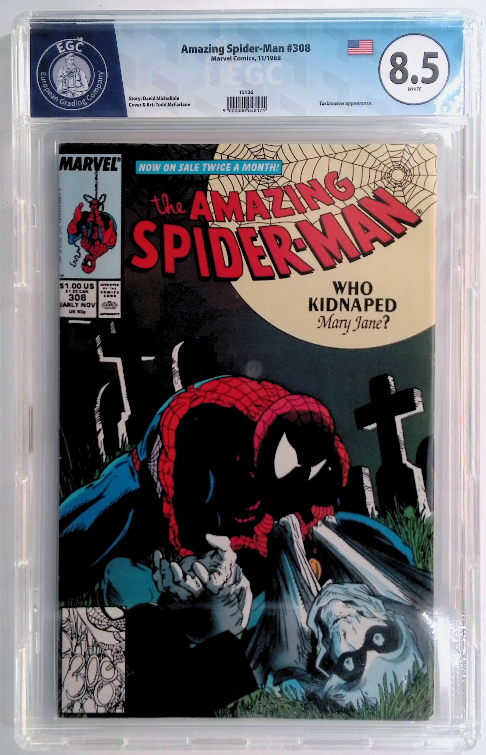 Fumetti Gradati EGC : Amazing Spider-Man #308 - In Lingua Originale Marvel 11/1988