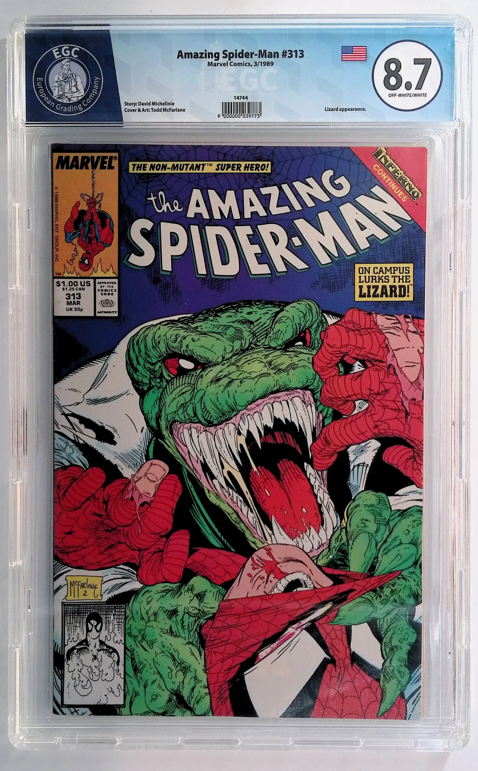 Fumetti Gradati EGC : Amazing Spider-Man #313 - In Lingua Originale Marvel 3/1989
