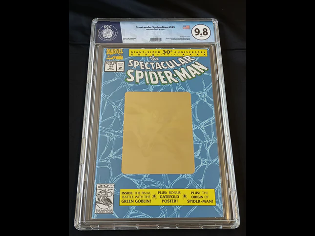 Fumetti Gradati EGC : Spectacular Spider-Man #189 - Hologram Cover Gold - EGC 9.8 - Prima edizione 1992 - Image 3