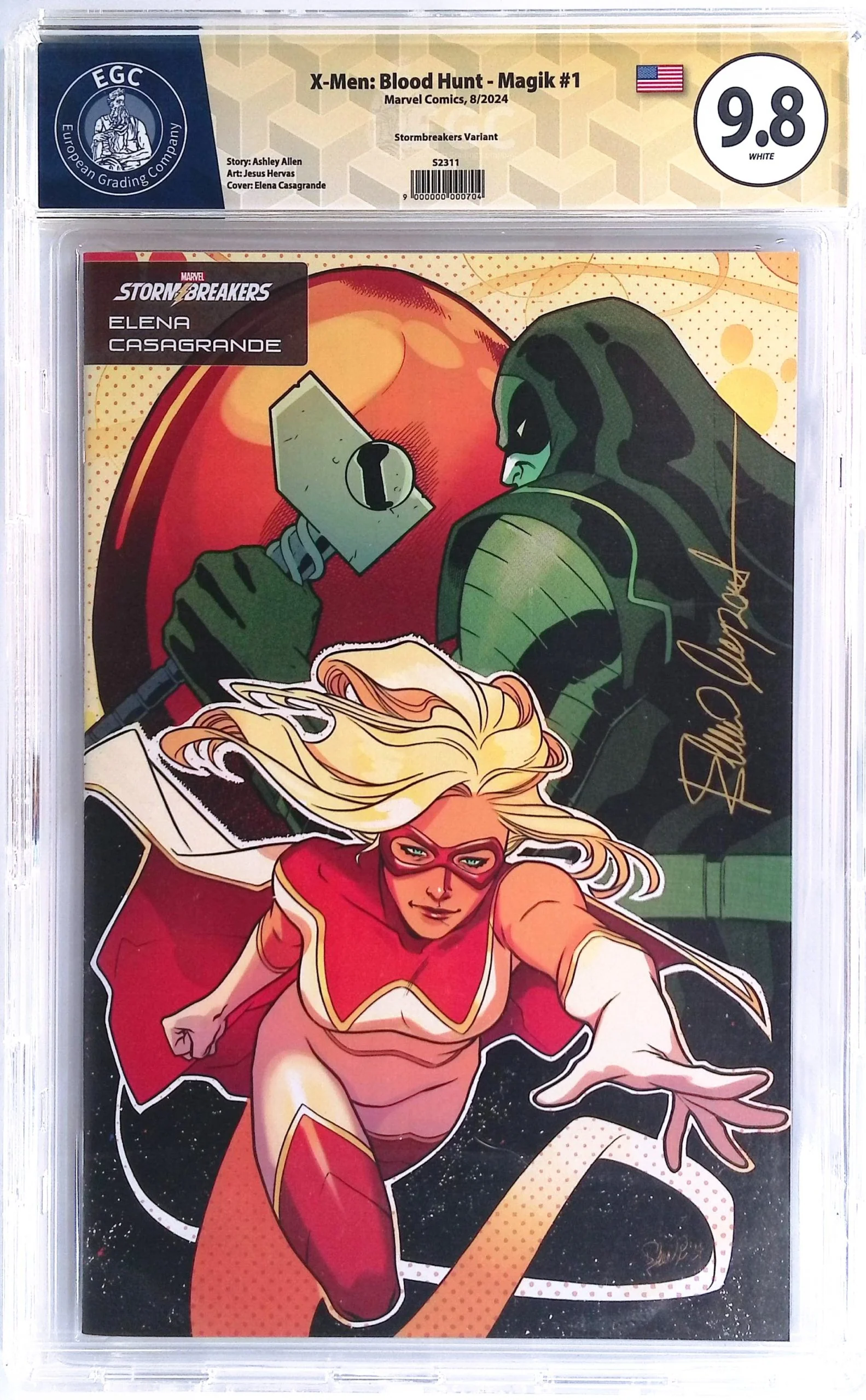 Fumetti Gradati EGC : X‑Men: Blood Hunt – Magik #1 - Stormbreakers Variant - Autografato da Elena Casagrande - EGC 9.8 - Prima edizione 2024 - Image 5
