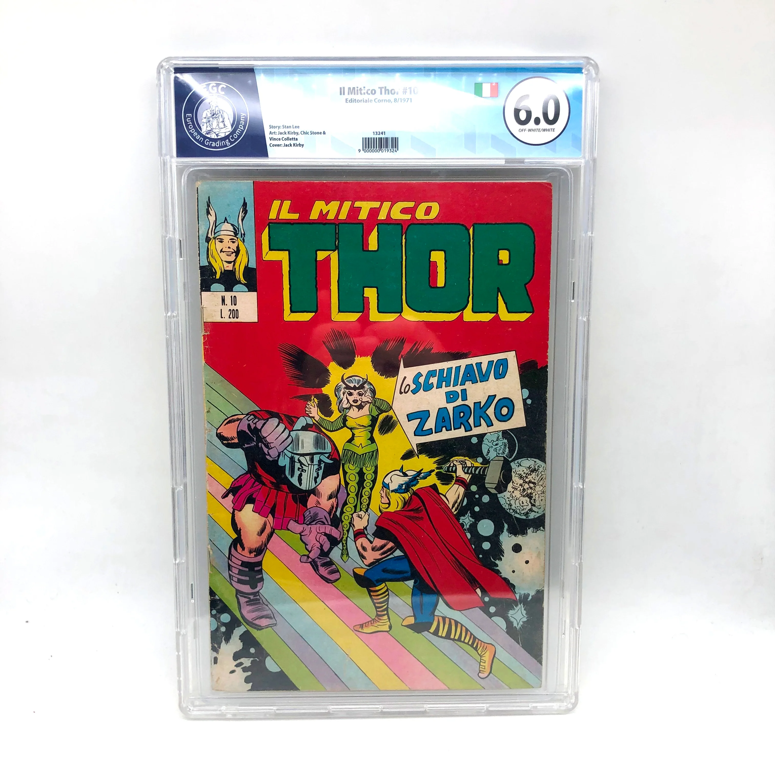 Fumetti Gradati EGC : Il Mitico THOR #10 - Lo schiavo di Zarko - Editoriale Corno (1971) ORIGINALE !!!