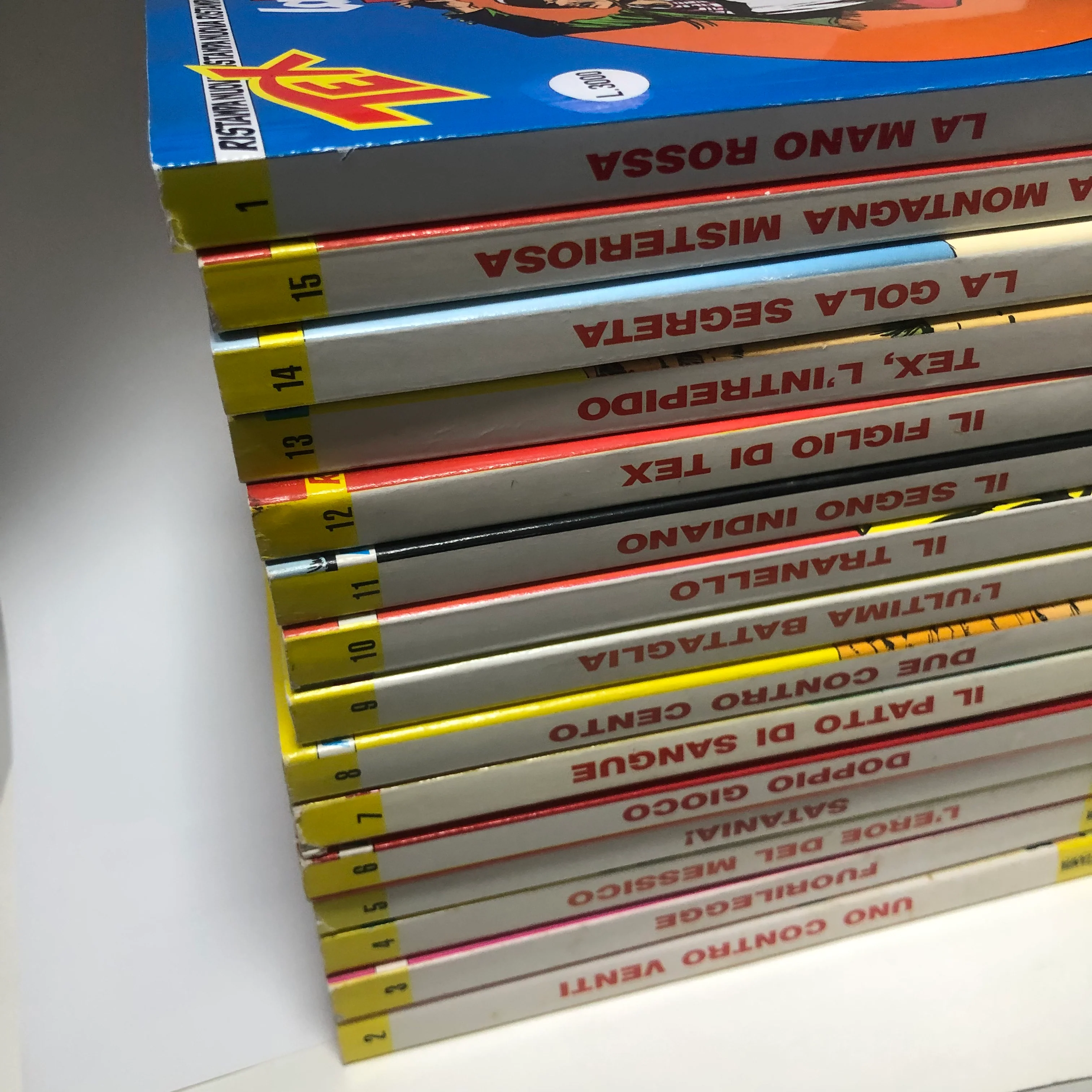 Fumetti TEX WILLER Nuova Ristampa Completa da n 1 a 15 La Mano Rossa lotto Usati - Image 2