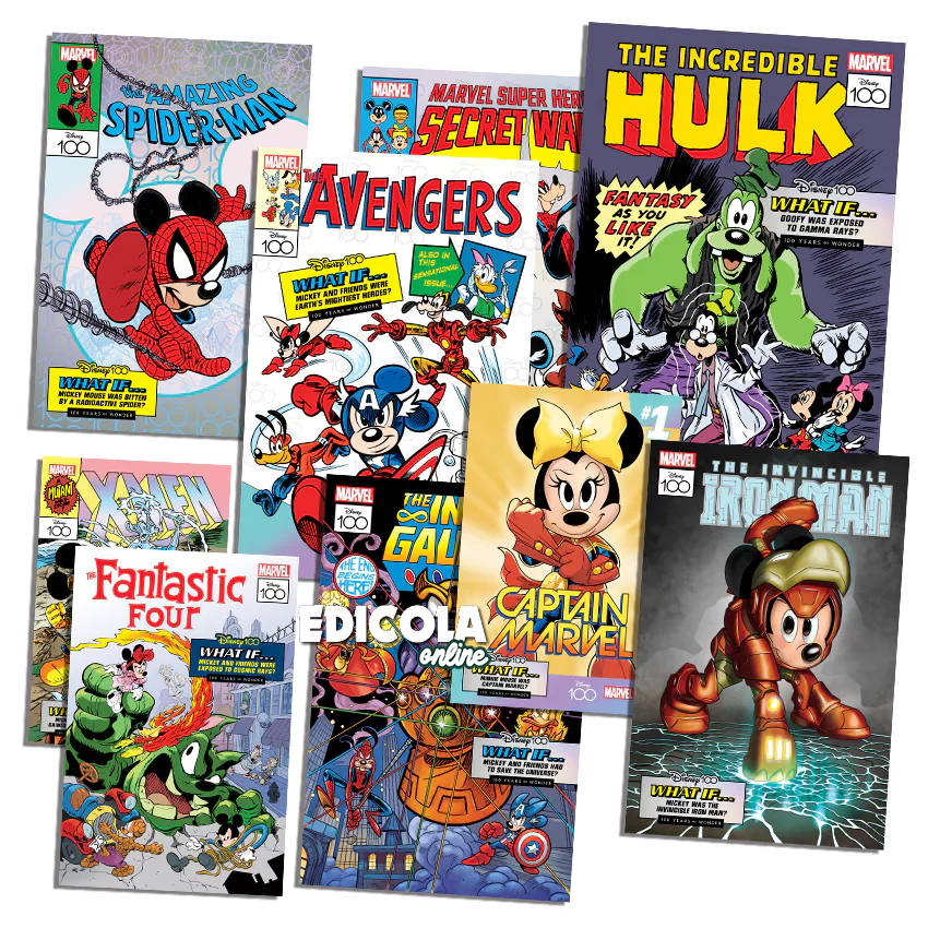 Fumetti TOPOLINO 3534 3535 3536 con gadget 12 Litografie MARVEL 2023 Limited Edition - Image 7