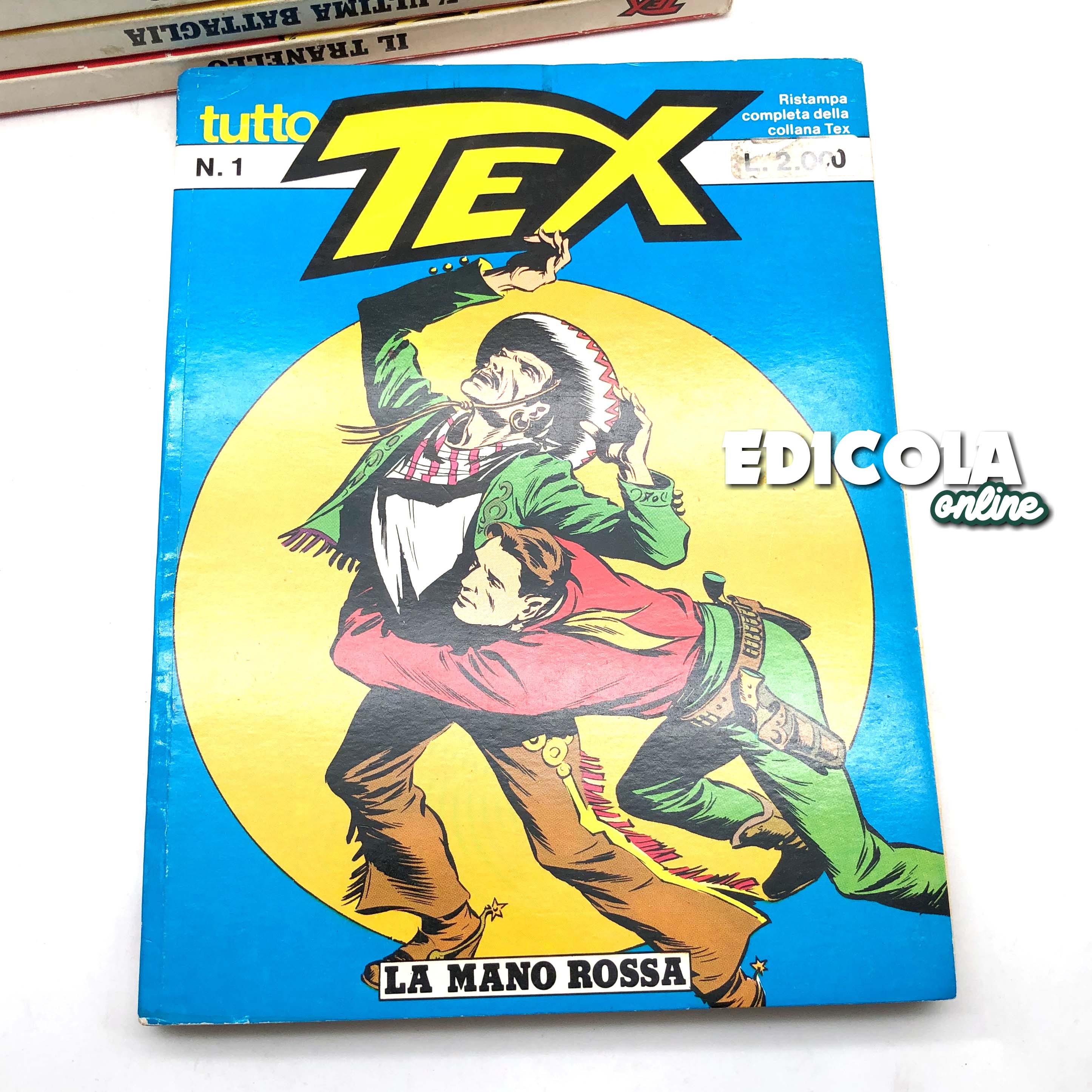 Fumetti Tutto TEX WILLER Ristampa Completa da n 1 a 10 La Mano Rossa lotto Usati - Image 4