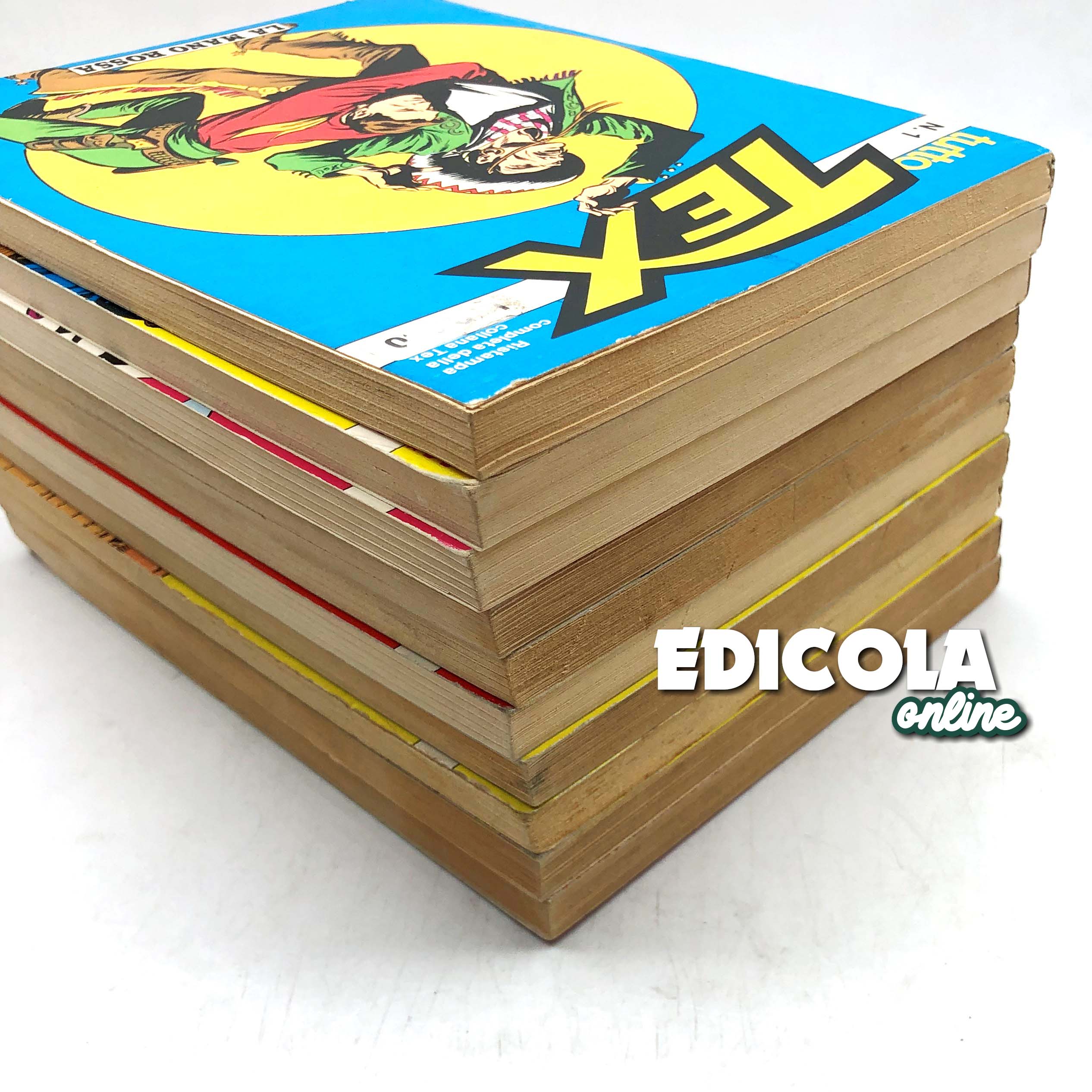 Fumetti Tutto TEX WILLER Ristampa Completa da n 1 a 10 La Mano Rossa lotto Usati - Image 8